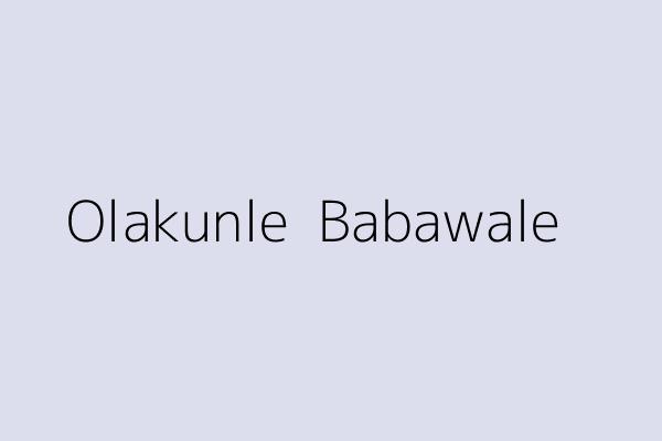 Olakunle  Babawale 